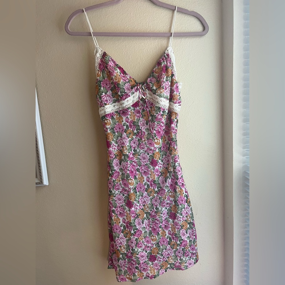 emilee mini dress - pink floral